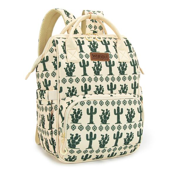 Wrangler Cactus Print Backpack/Baby Travel Bag w/ Bottle Storage *NEW in Package